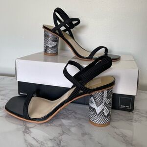 Dolce Vita Nixon Snakeprint High Heel Sandal
